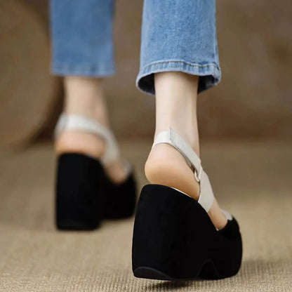 High Thick Luxury Women Sandals - IVORYNN