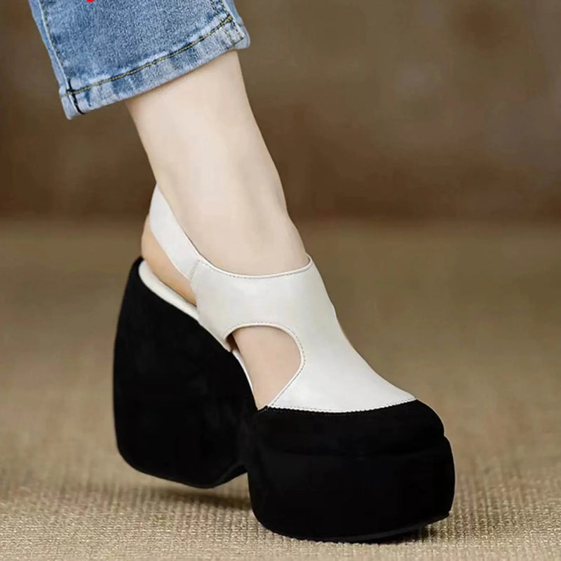 High Thick Luxury Women Sandals - IVORYNN