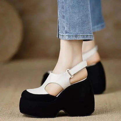 High Thick Luxury Women Sandals - IVORYNN