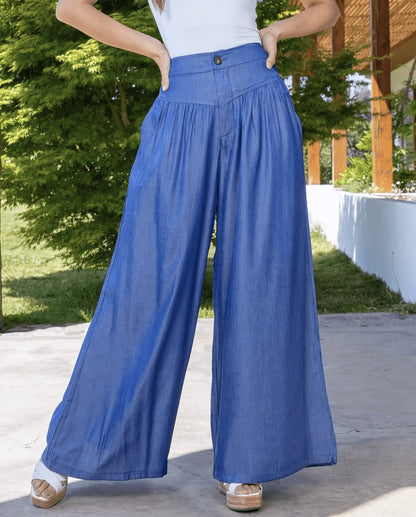 High Waist Autumn Long Wide Leg Loose Jeans - IVORYNN