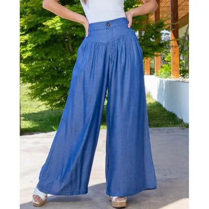 High Waist Autumn Long Wide Leg Loose Jeans - IVORYNN