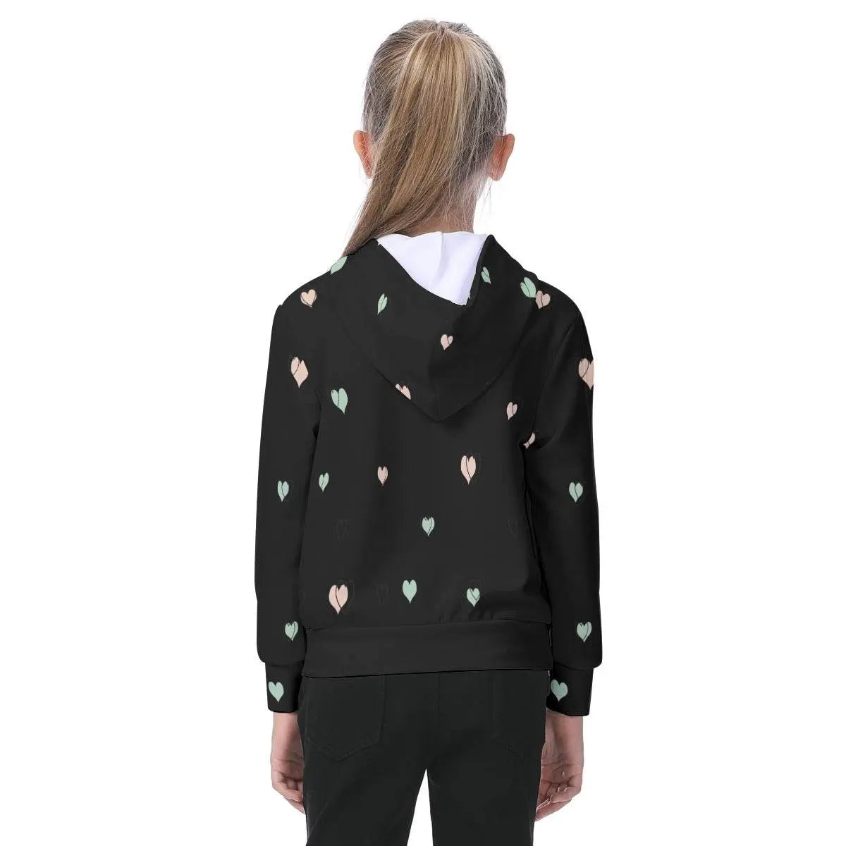 Huuu! Oversized Kids Black Hoodie - IVORYNN