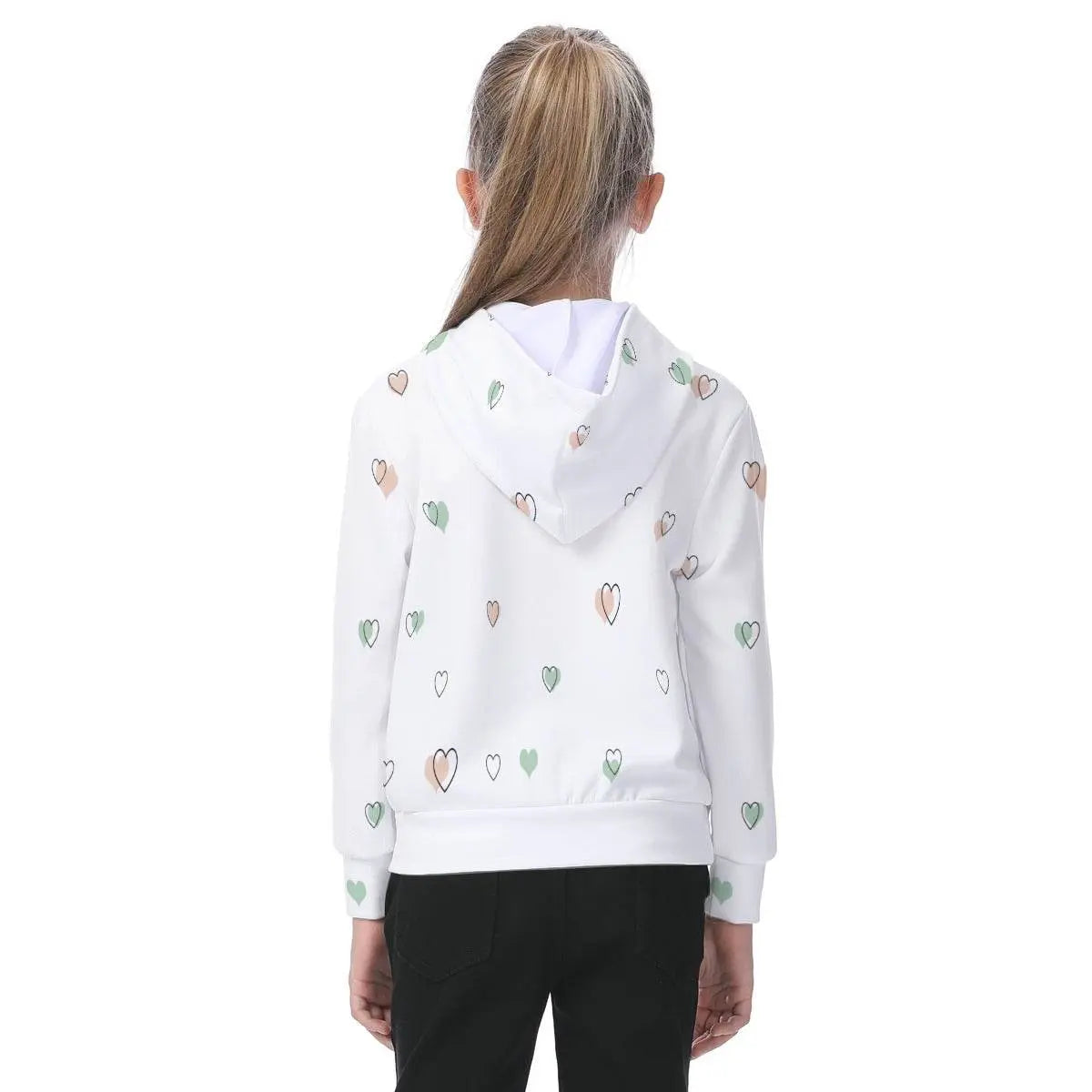 Huuu! Oversized Kids White Hoodie - IVORYNN
