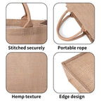 I Love You Dogs Reusable Jute Burlap Tote Bags - IVORYNN