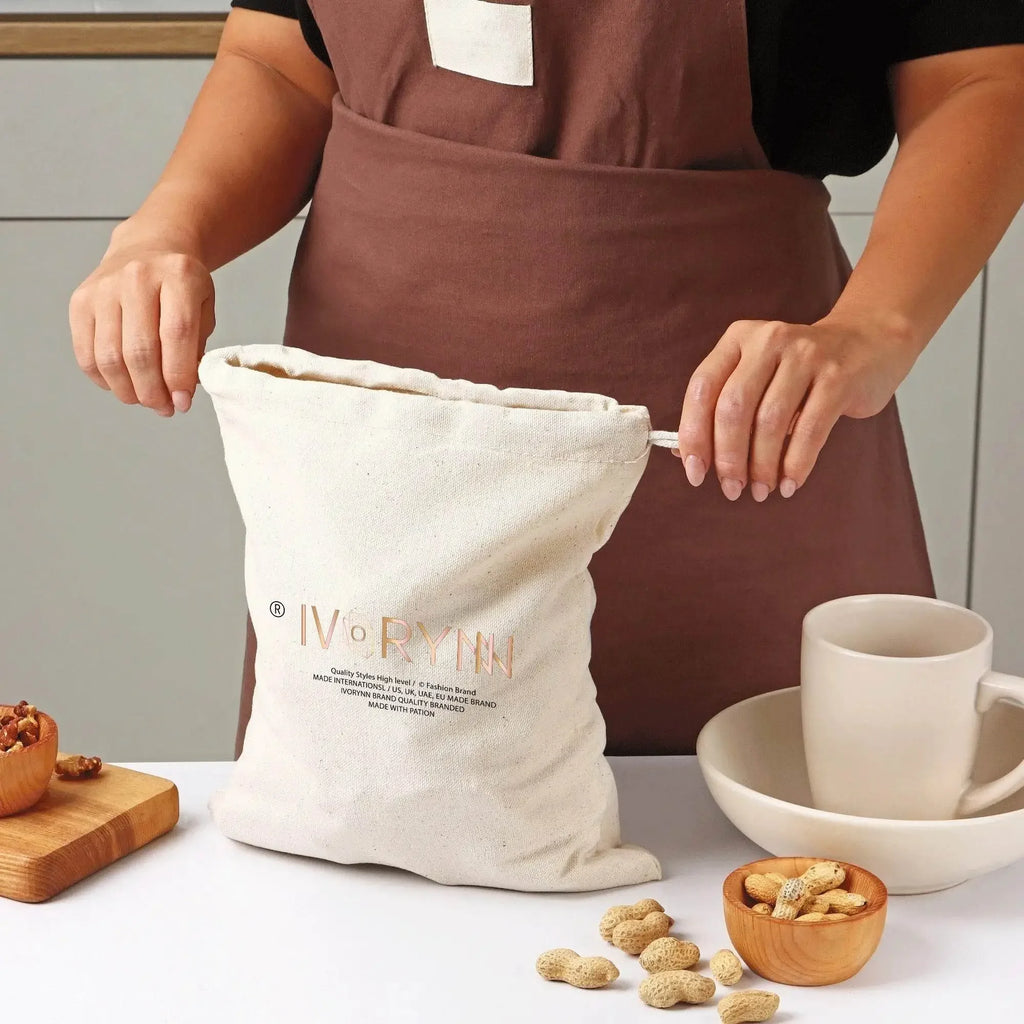 I Love You Dogs Reusable Jute Burlap Tote Bags - IVORYNN