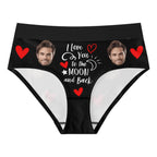 I Love you To The Moon Womens Mid Waisted Briefs - IVORYNN