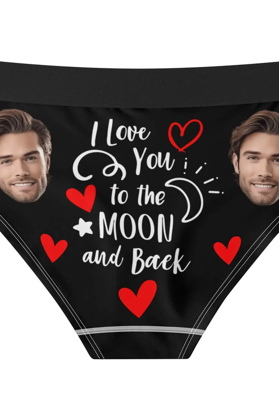 I Love you To The Moon Womens Mid Waisted Briefs - IVORYNN