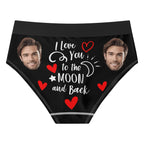 I Love you To The Moon Womens Mid Waisted Briefs - IVORYNN