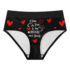 I Love you Womens Mid Waisted Briefs - IVORYNN