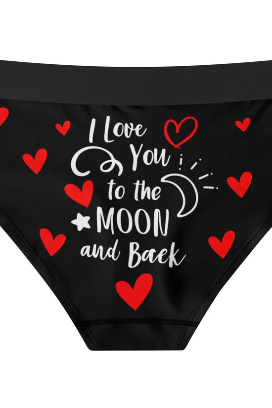 I Love you Womens Mid Waisted Briefs - IVORYNN