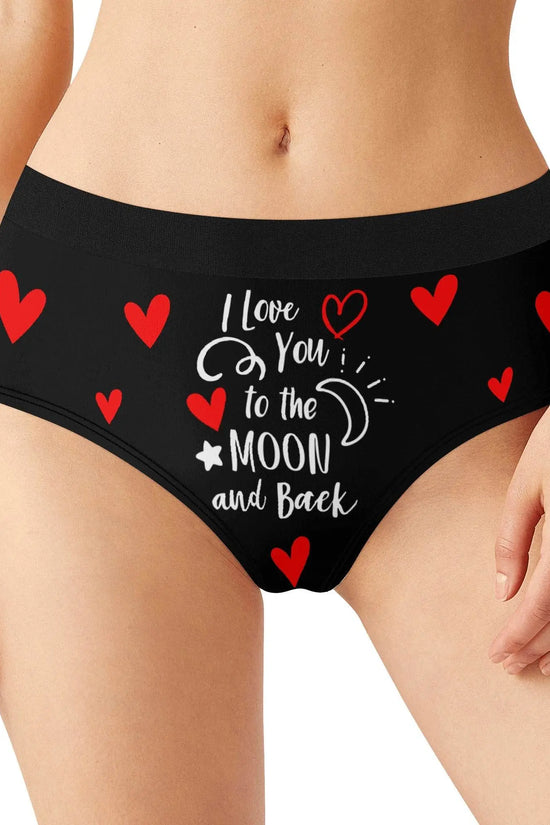 I Love you Womens Mid Waisted Briefs - IVORYNN