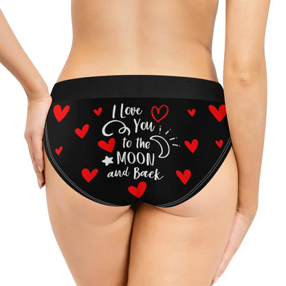 I Love you Womens Mid Waisted Briefs - IVORYNN