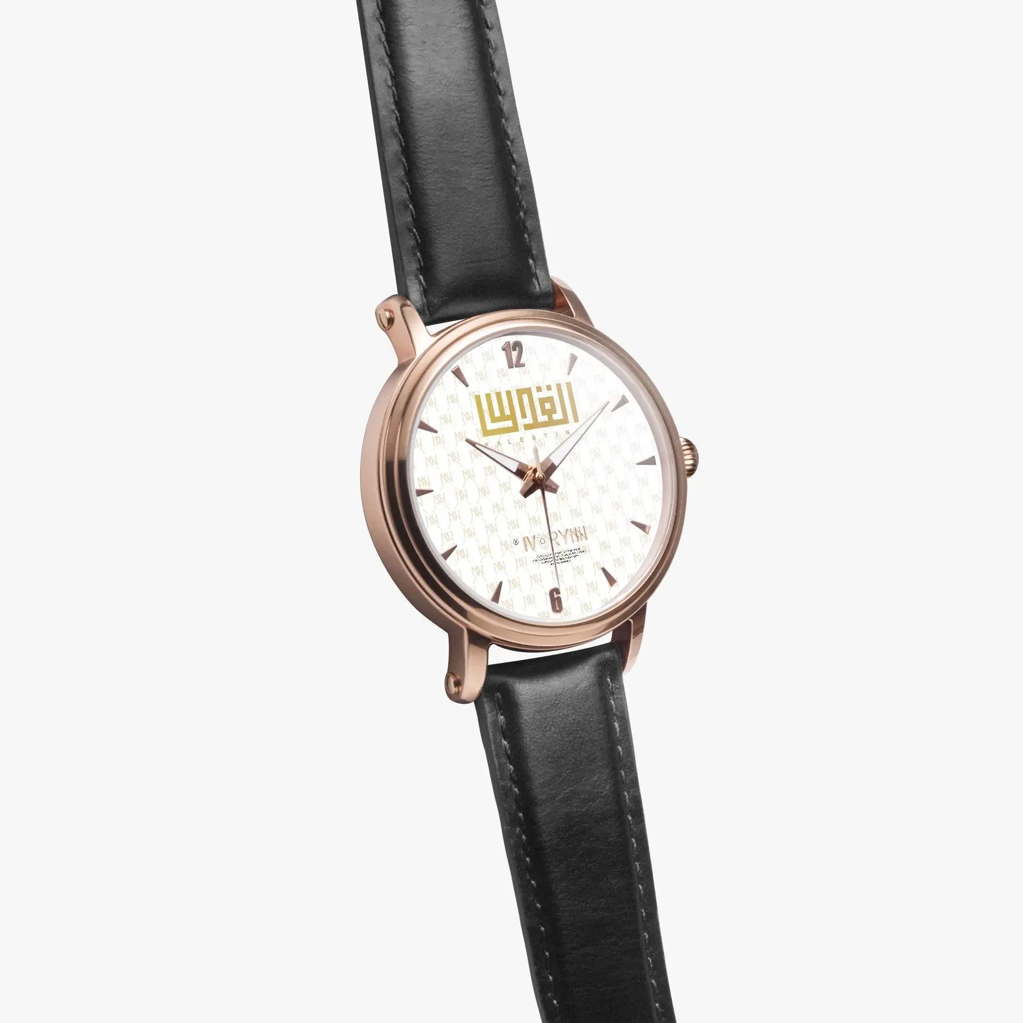 IVORYNN Automatic Watch (Rose Gold) Black Leather - IVORYNN