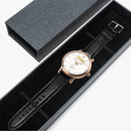 IVORYNN Automatic Watch (Rose Gold) Black Leather - IVORYNN