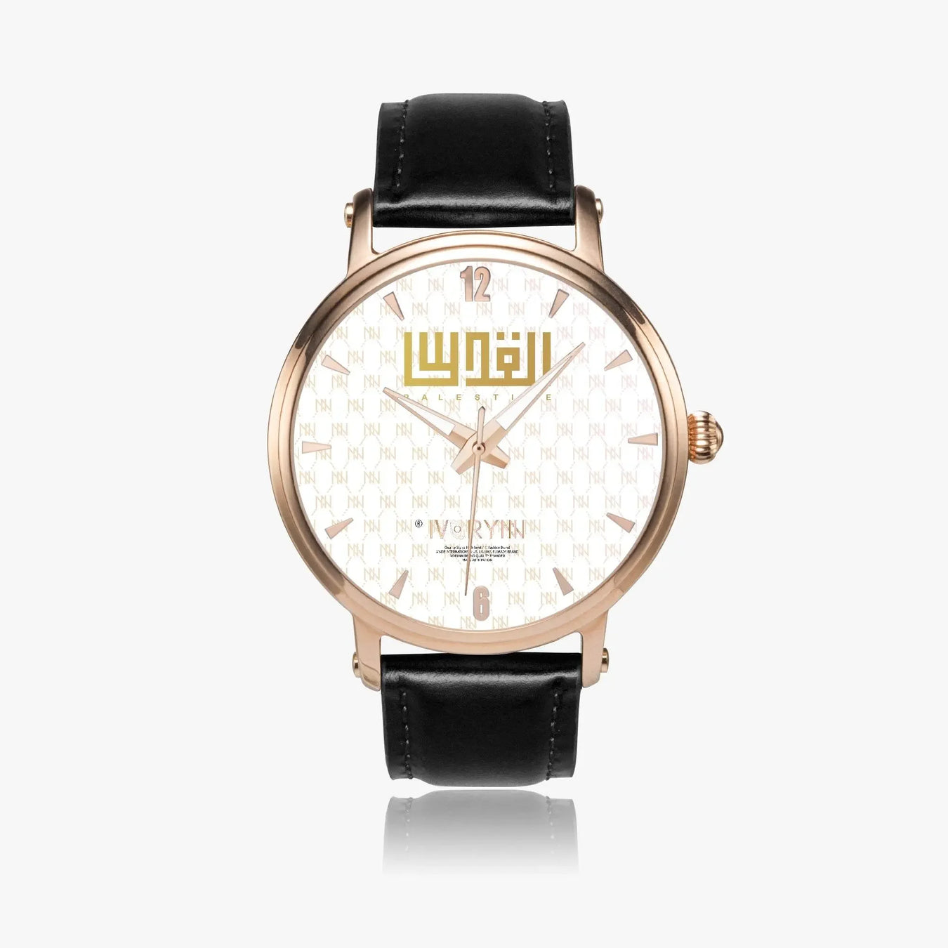 IVORYNN Automatic Watch (Rose Gold) Black Leather - IVORYNN