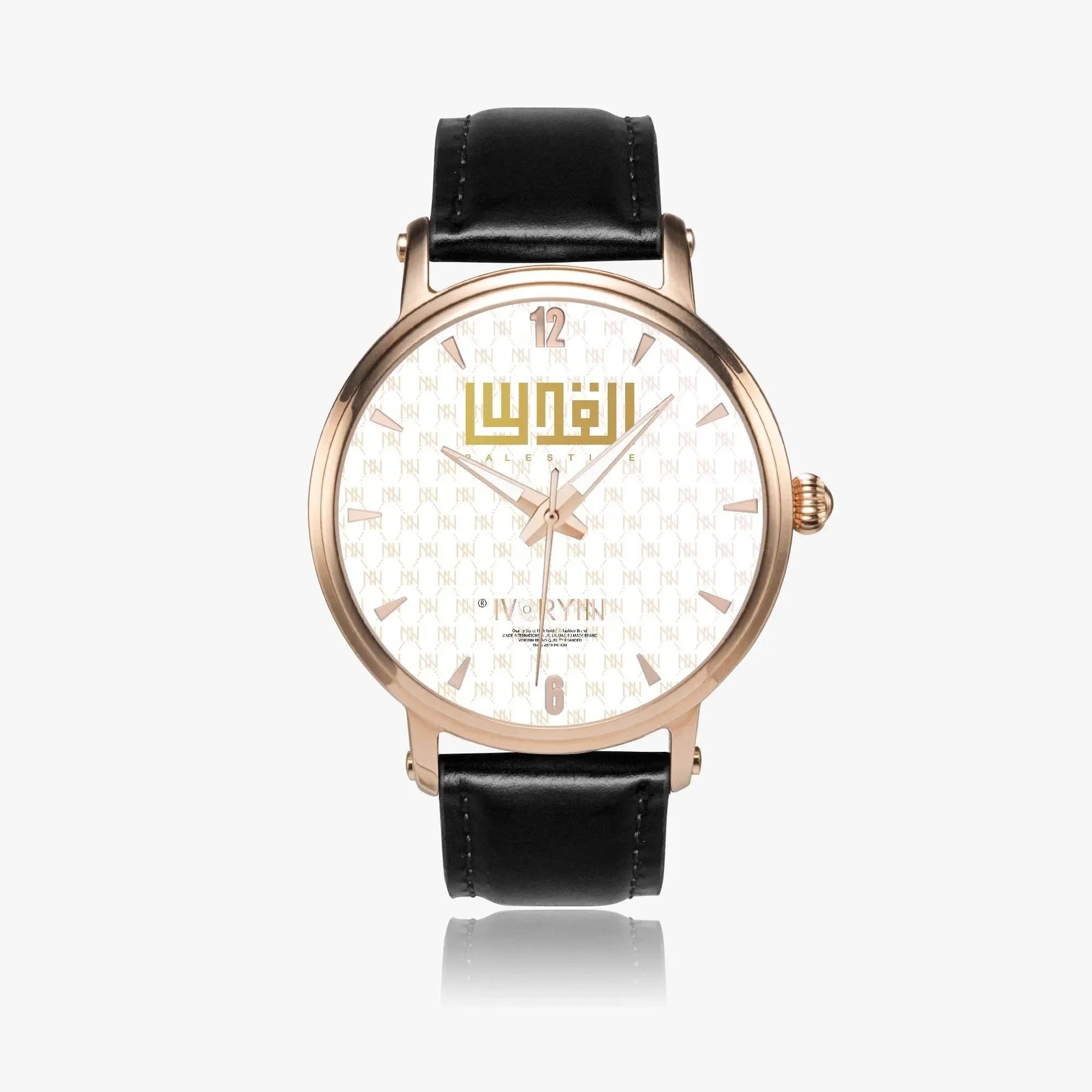 IVORYNN Automatic Watch (Rose Gold) Black Leather - IVORYNN
