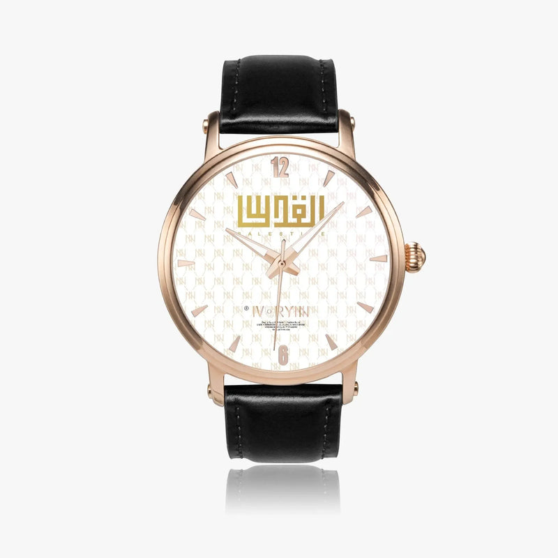 IVORYNN Automatic Watch (Rose Gold) Black Leather - IVORYNN