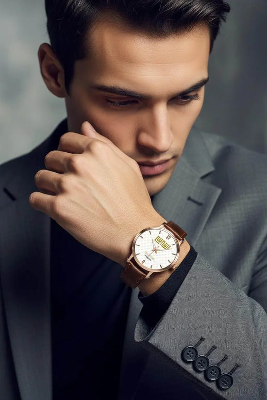 IVORYNN Automatic Watch (Rose Gold) Brown Leather - IVORYNN