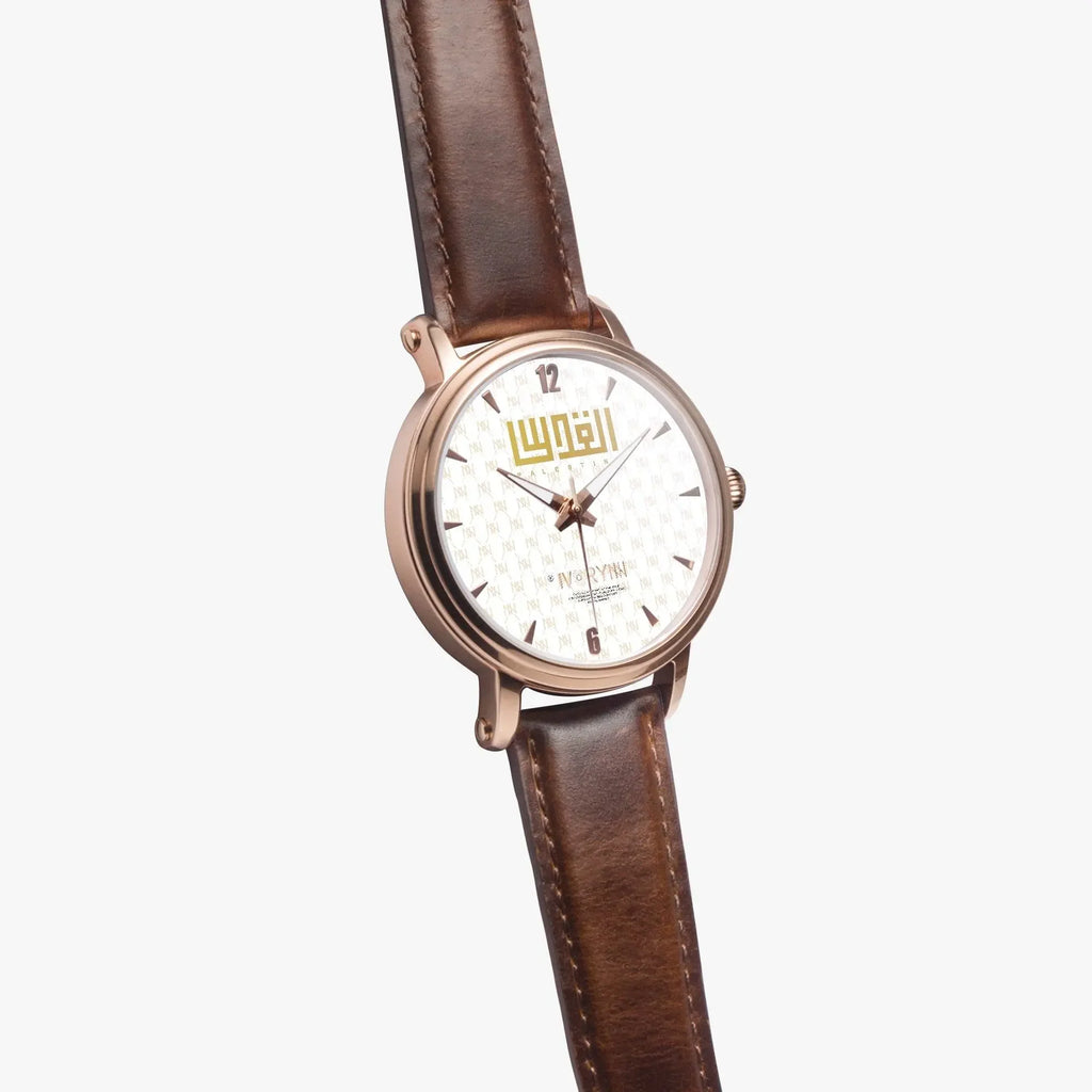 IVORYNN Automatic Watch (Rose Gold) Brown Leather - IVORYNN