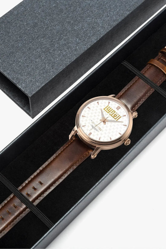 IVORYNN Automatic Watch (Rose Gold) Brown Leather - IVORYNN