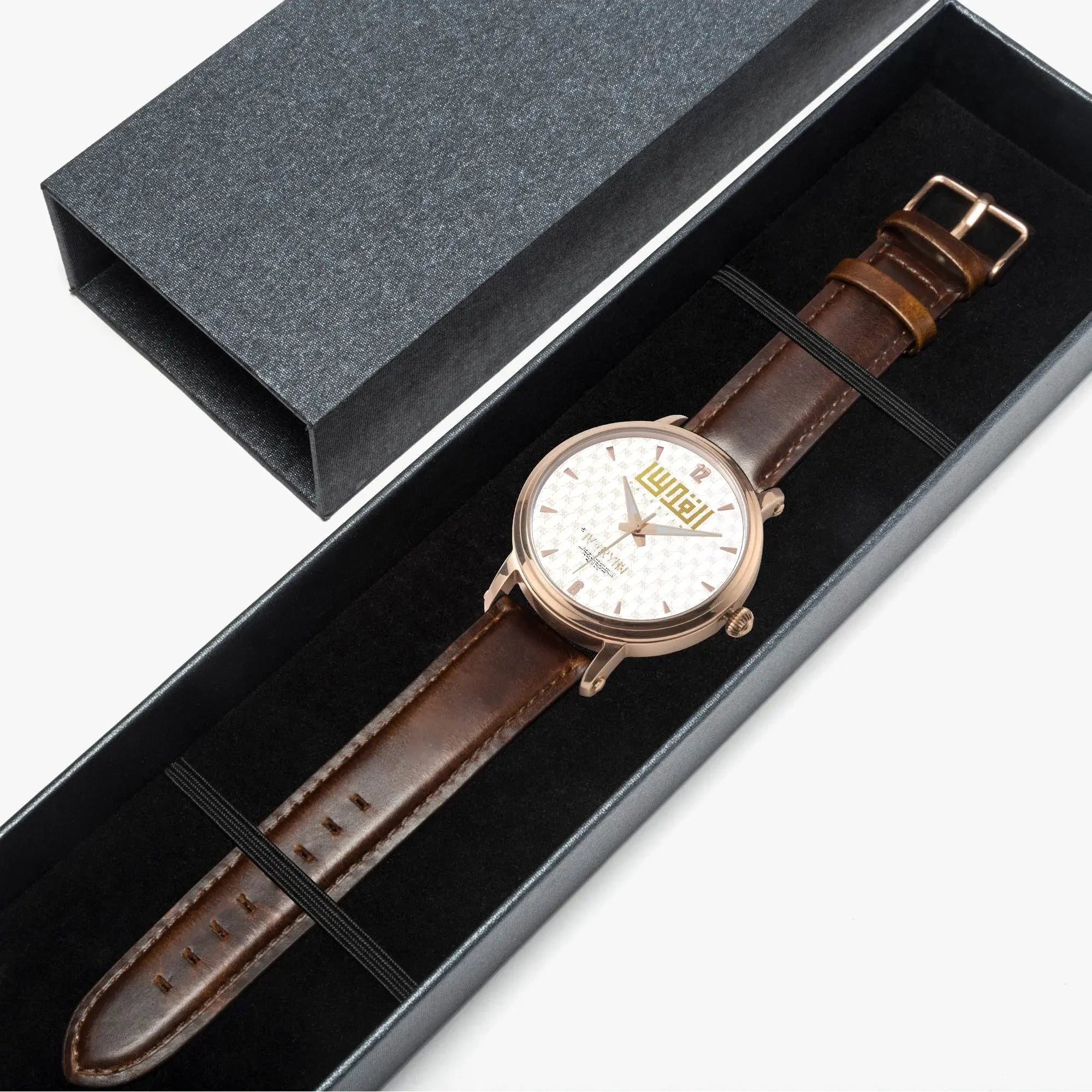 IVORYNN Automatic Watch (Rose Gold) Brown Leather - IVORYNN