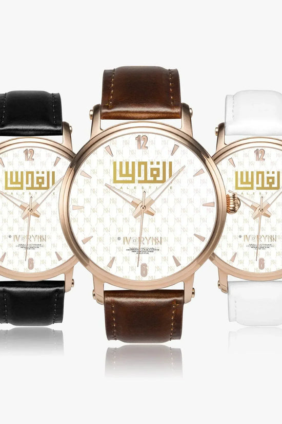 IVORYNN Automatic Watch (Rose Gold) Brown Leather - IVORYNN