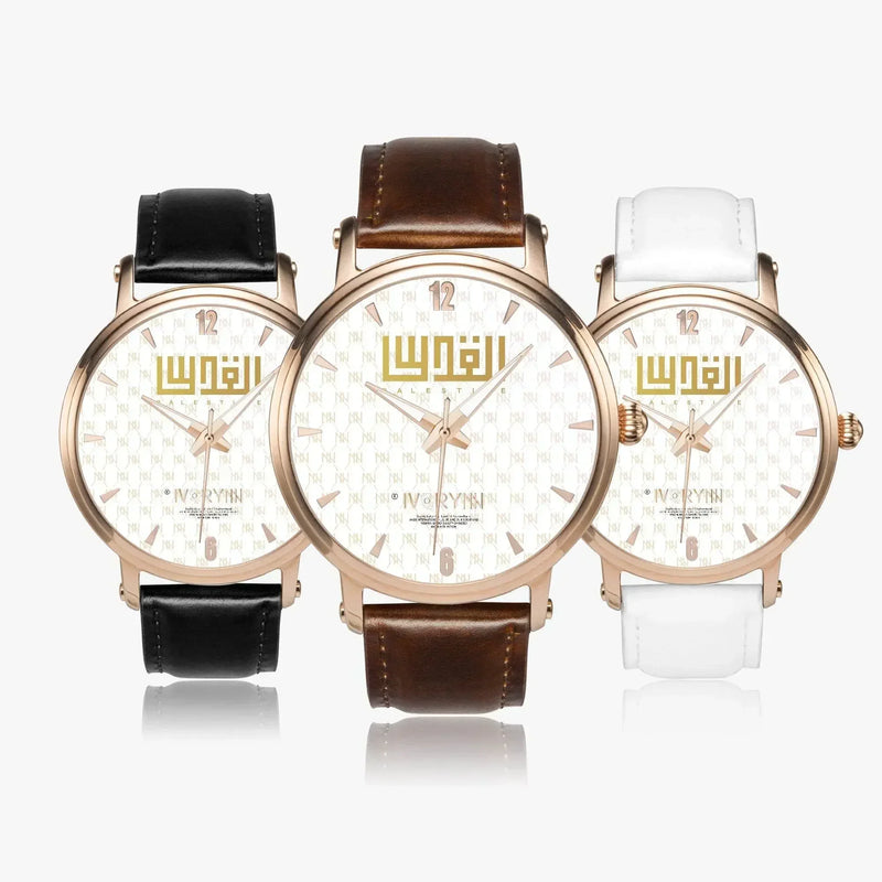 IVORYNN Automatic Watch (Rose Gold) Brown Leather - IVORYNN