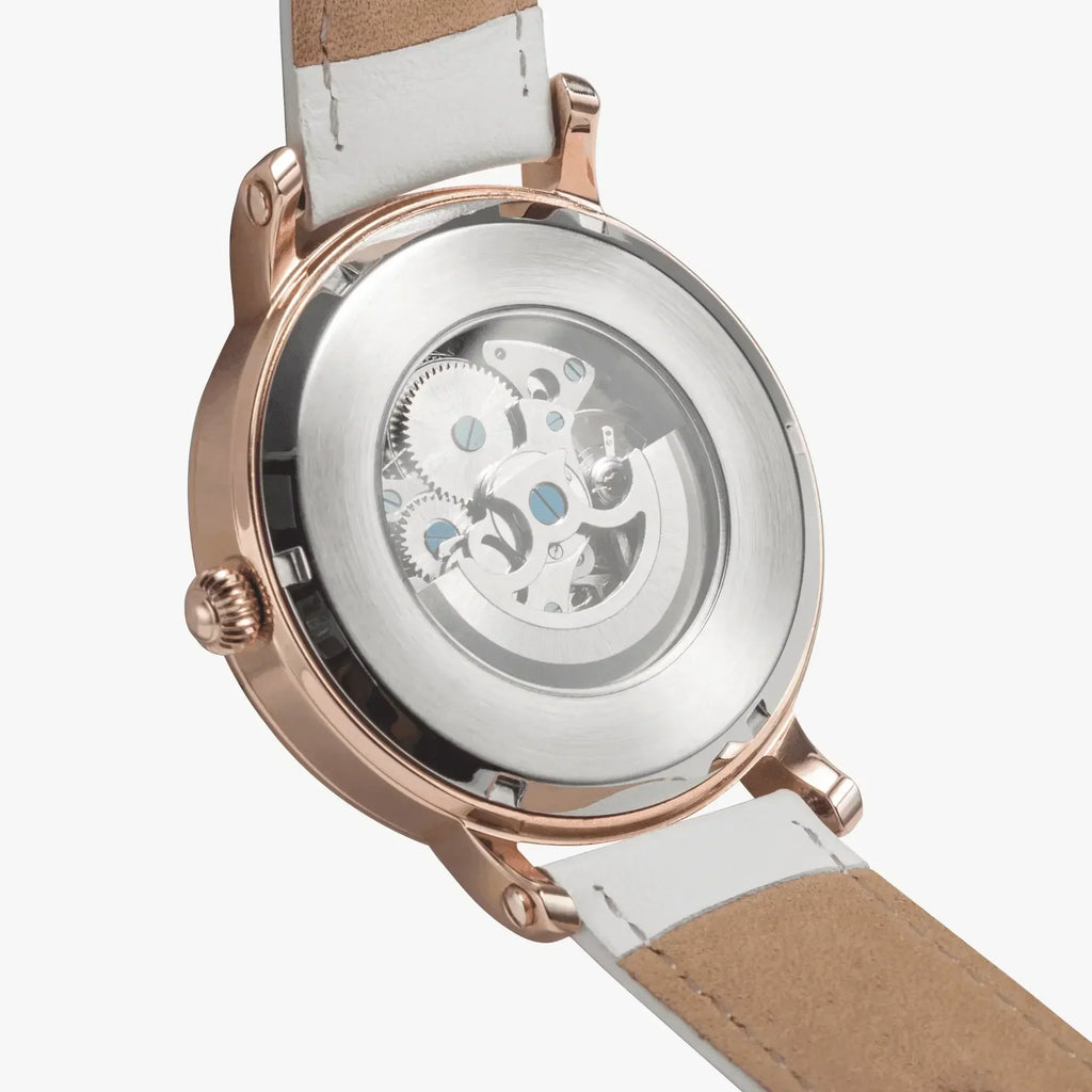 IVORYNN Automatic Watch (Rose Gold) Brown Leather - IVORYNN