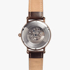 IVORYNN Automatic Watch (Rose Gold) Brown Leather - IVORYNN