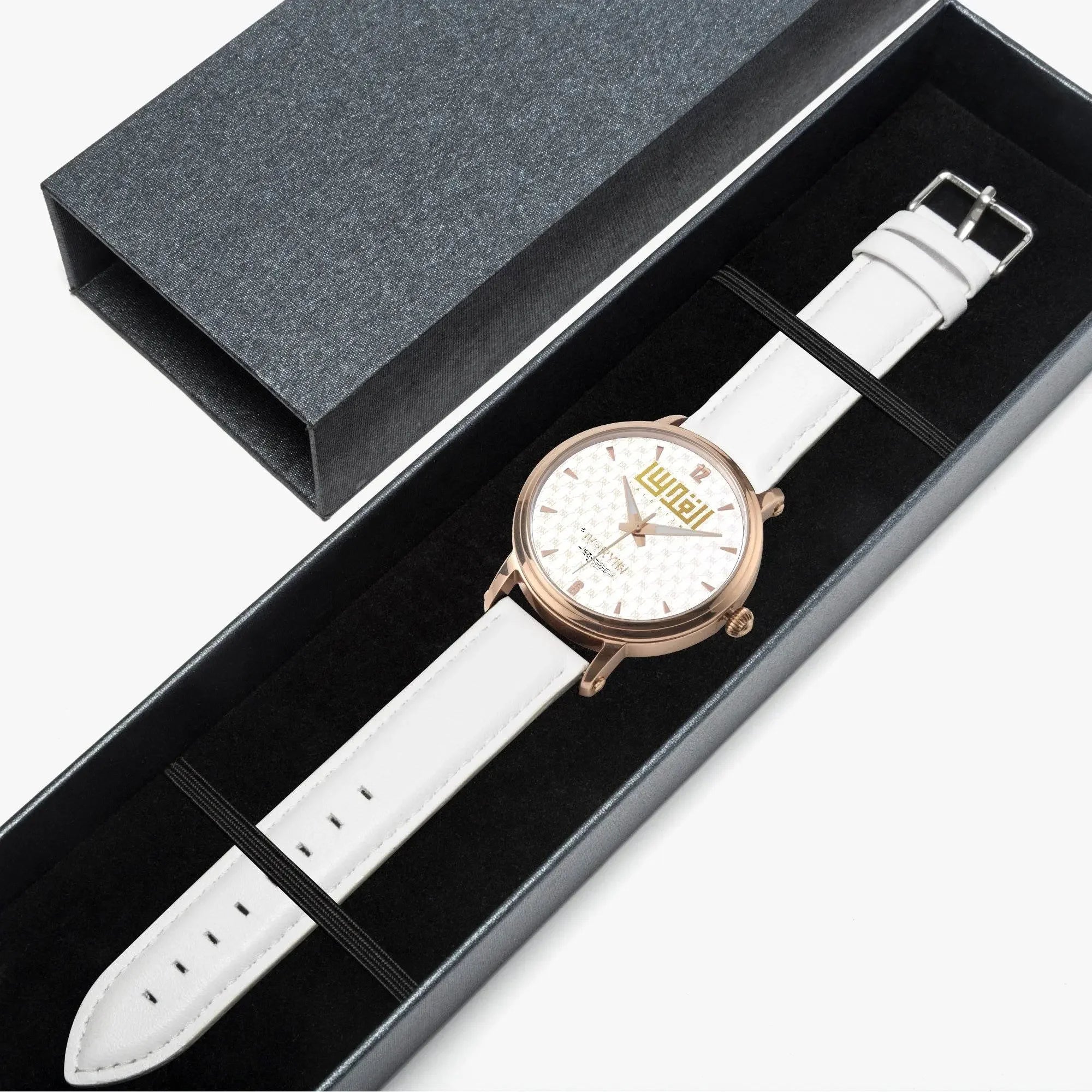 IVORYNN Automatic Watch (Rose Gold) White Leather - IVORYNN