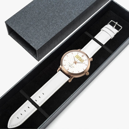 IVORYNN Automatic Watch (Rose Gold) White Leather - IVORYNN