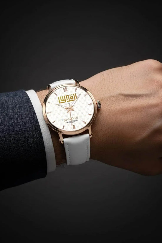 IVORYNN Automatic Watch (Rose Gold) White Leather - IVORYNN