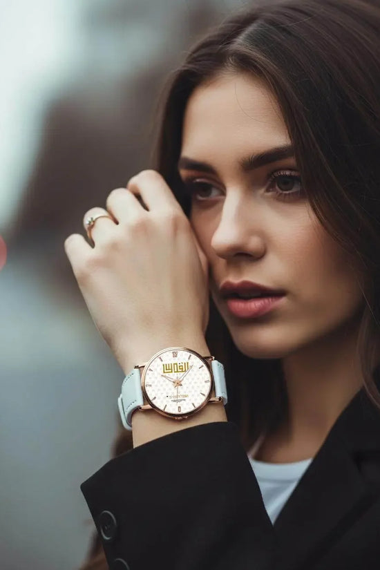 IVORYNN Automatic Watch (Rose Gold) White Leather - IVORYNN