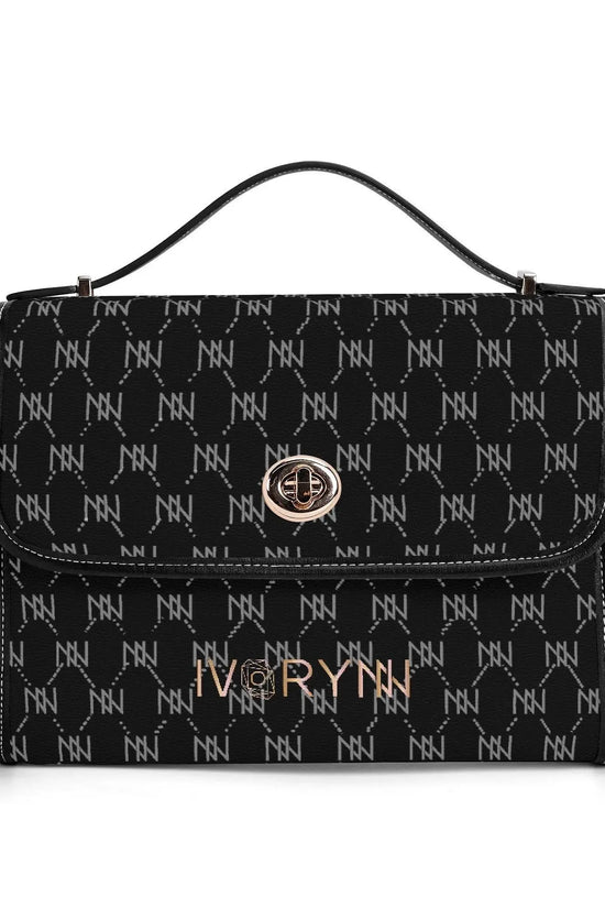 IVORYNN Golden PU Leather Satchel Bag - IVORYNN