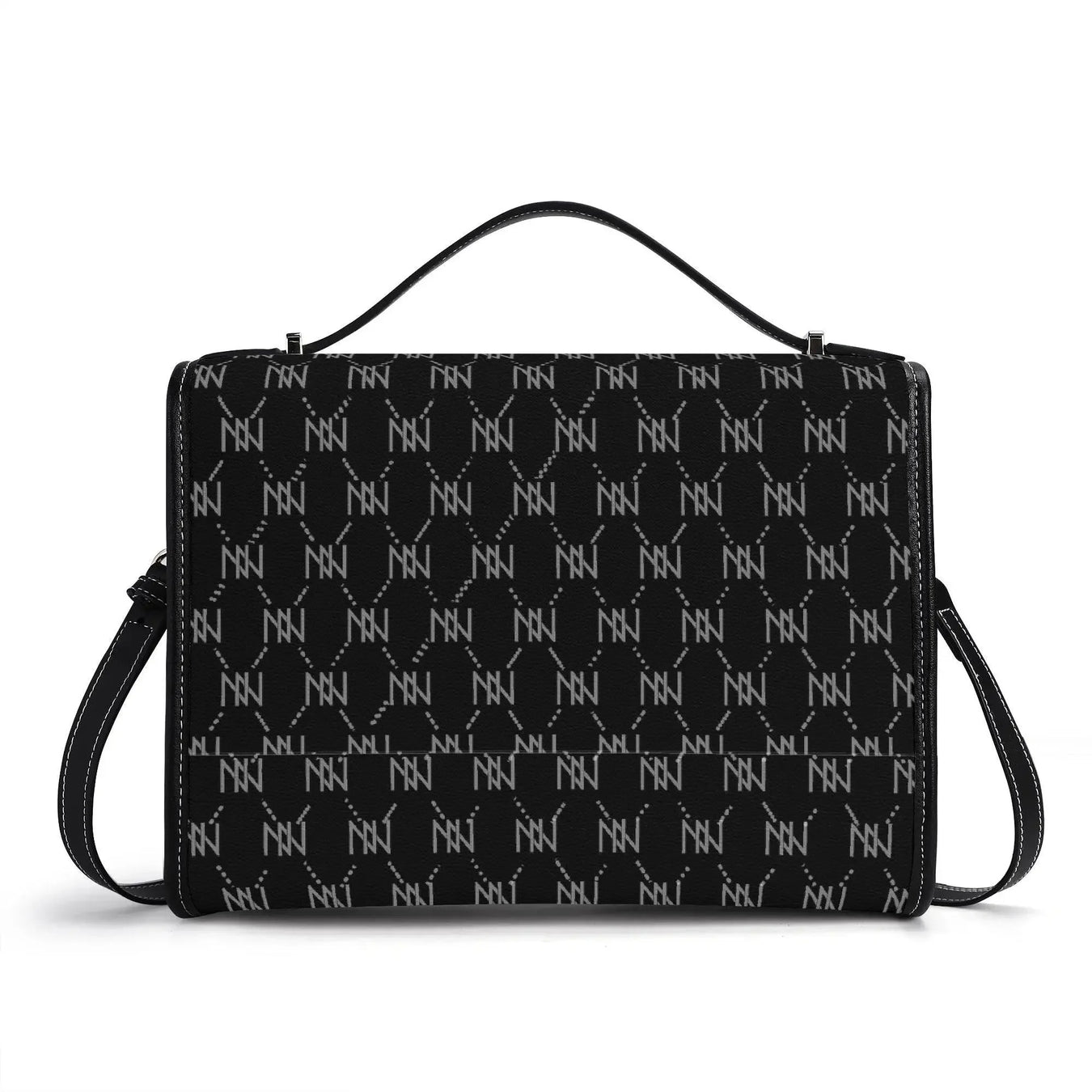 IVORYNN Golden PU Leather Satchel Bag - IVORYNN