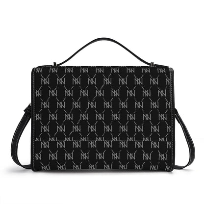 IVORYNN Golden PU Leather Satchel Bag - IVORYNN