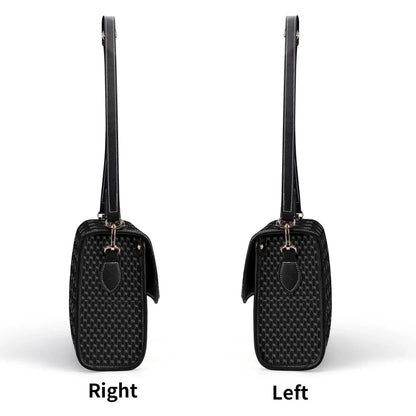 IVORYNN Golden PU Leather Satchel Bag - IVORYNN