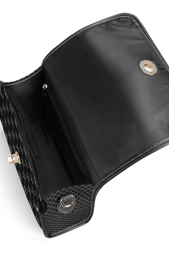 IVORYNN Golden PU Leather Satchel Bag - IVORYNN