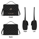 IVORYNN Golden PU Leather Satchel Bag - IVORYNN