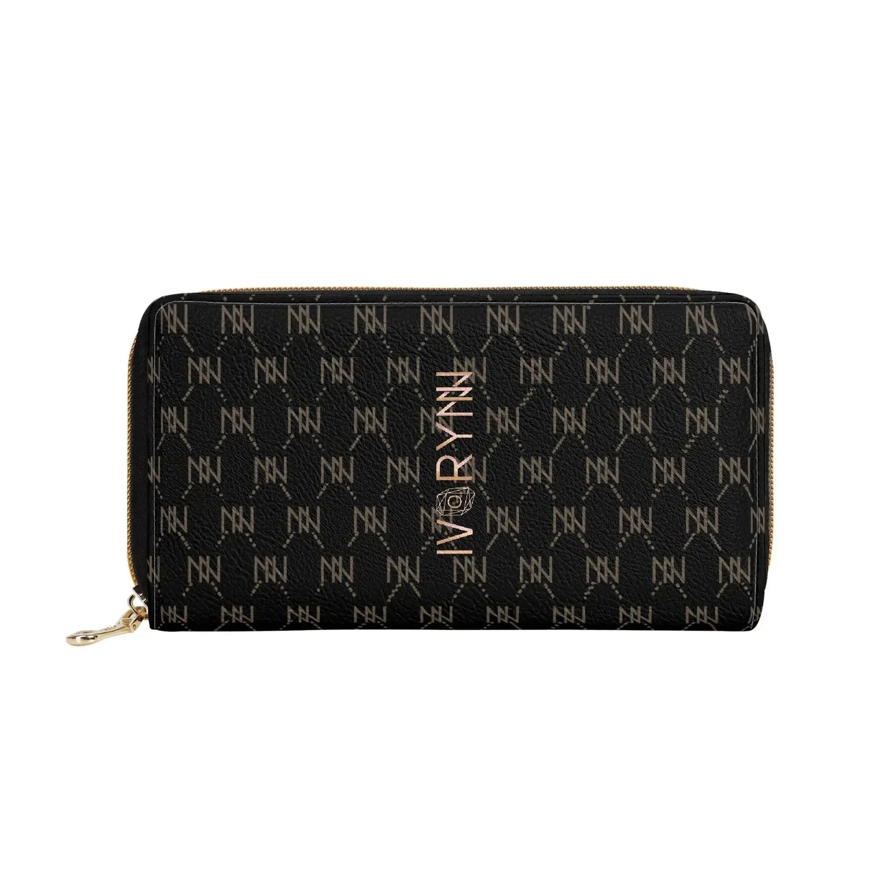 IVORYNN Golden PU Leather Satchel Bag - IVORYNN