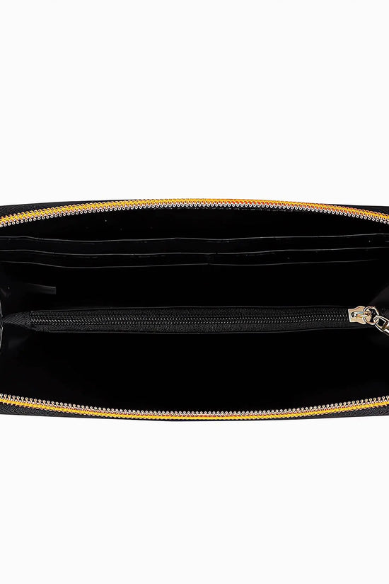 IVORYNN Golden PU Leather Satchel Bag - IVORYNN