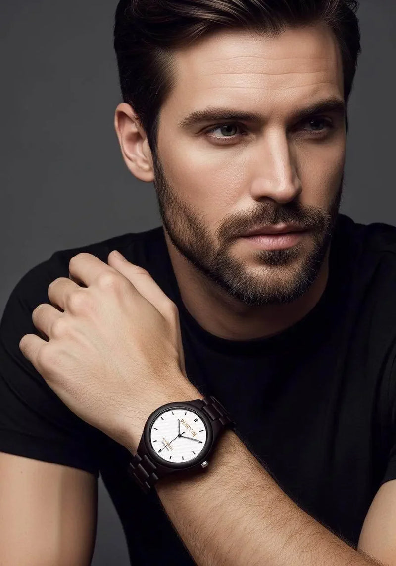 IVORYNN Italian Olive Lumber Quartz Watch - IVORYNN