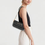 IVORYNN Leather Underarm Black Bag - IVORYNN