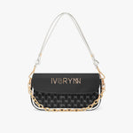 IVORYNN Leather Underarm Black Bag - IVORYNN