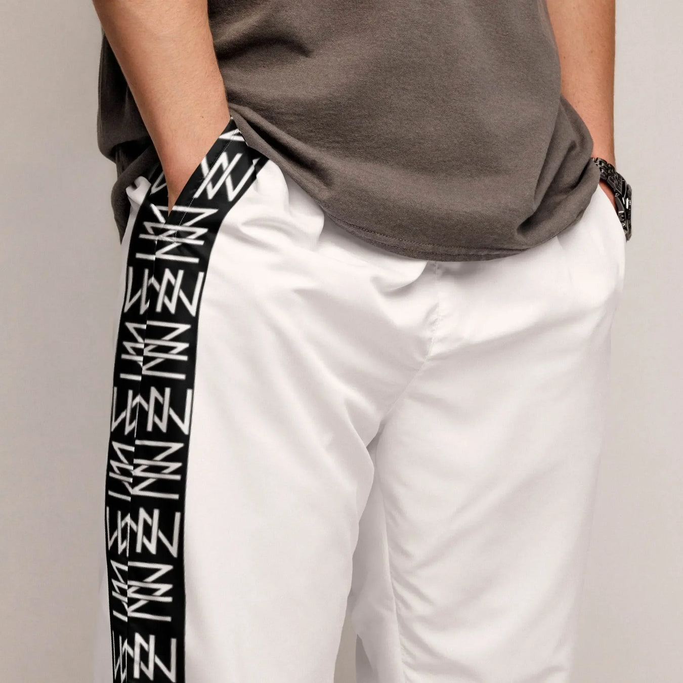 IVORYNN Men Comfortable Luxuy Whie Track Pants - IVORYNN