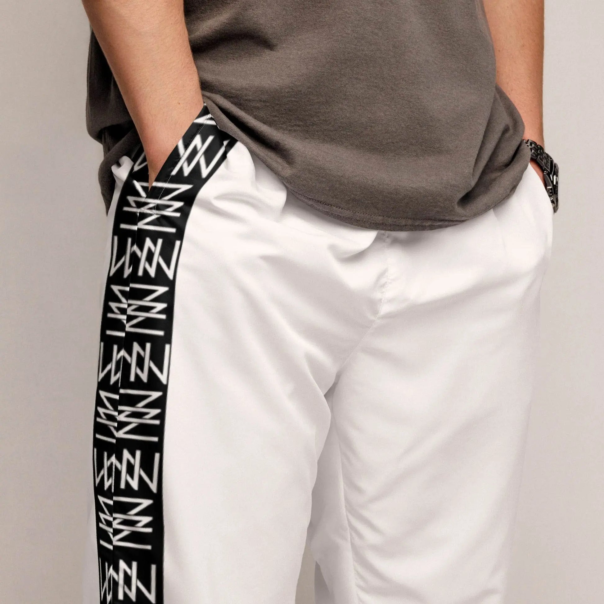 IVORYNN Men Comfortable Luxuy Whie Track Pants - IVORYNN