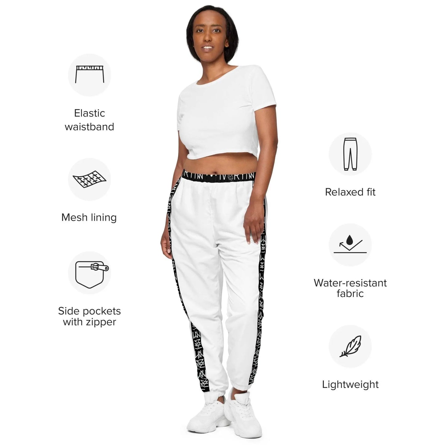 IVORYNN Men Comfortable Luxuy Whie Track Pants - IVORYNN