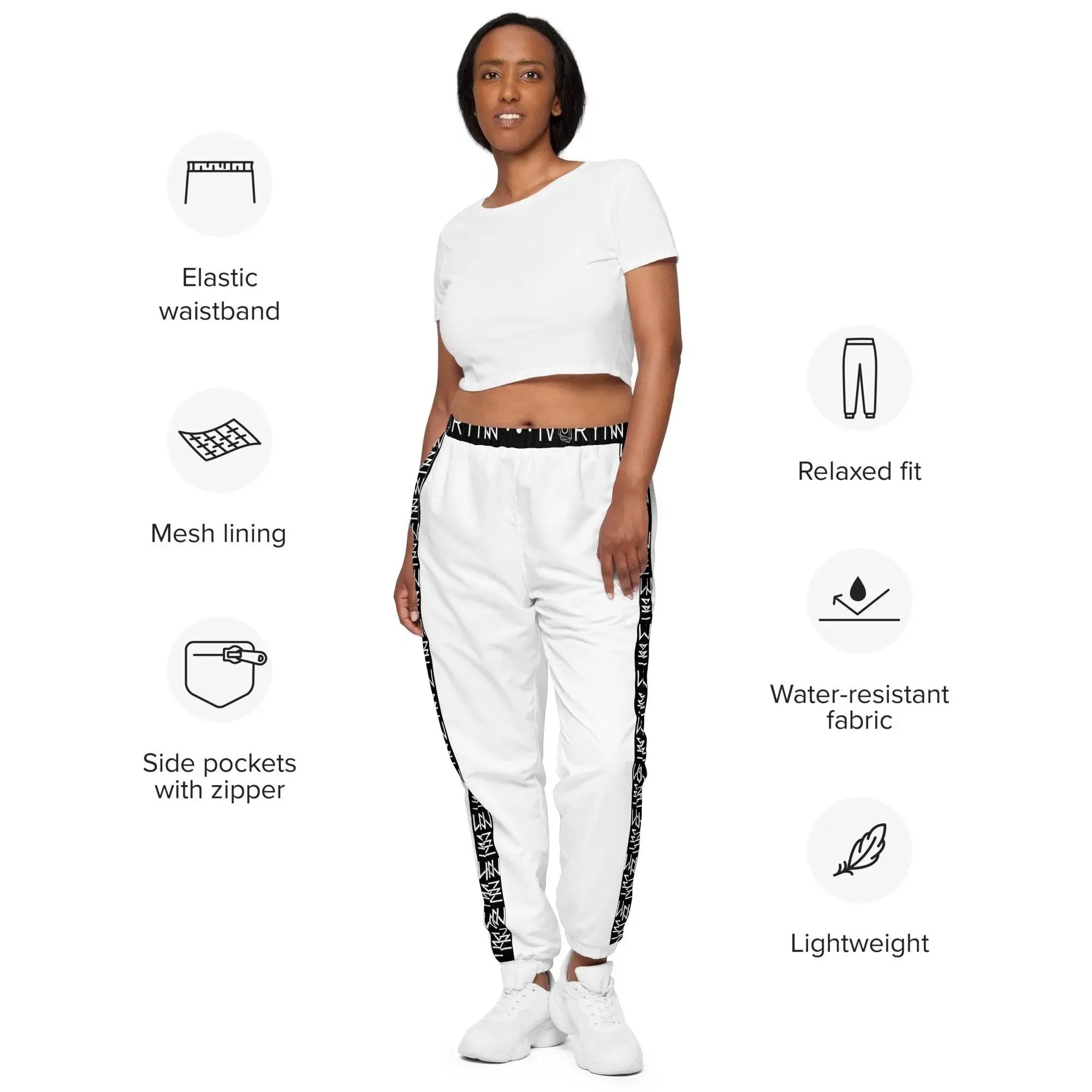 IVORYNN Men Comfortable Luxuy Whie Track Pants - IVORYNN