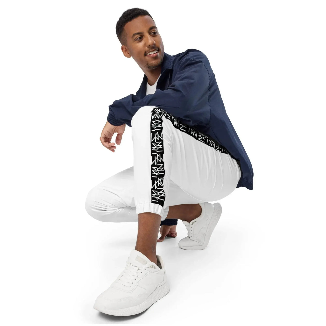 IVORYNN Men Comfortable Luxuy Whie Track Pants - IVORYNN