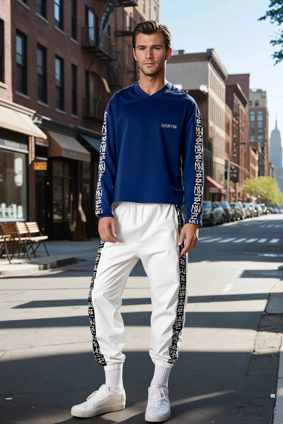 IVORYNN Men Comfortable Luxuy Whie Track Pants - IVORYNN